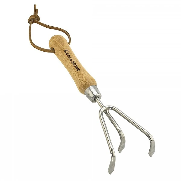 Kent & Stowe Stainless Steel Hand 3 Prong Cultivator 3 Kent & Stowe Stainless Steel Hand 3 Prong Cultivator