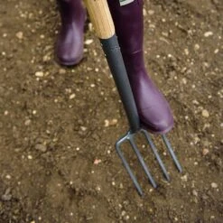Kent & Stowe Carbon Steel Border Fork -Green Haven Garden Supplies 1031070 2