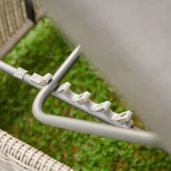 Kettler Palma White Wash Lounger With Cushion -Green Haven Garden Supplies 1105199 3