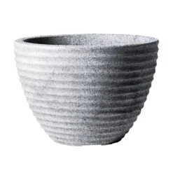 Stewart Garden 37cm Low Honey Pot Planter - Alpine Grey