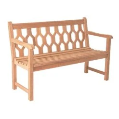 Alexander Rose Mahogany 4ft Lattice Bench