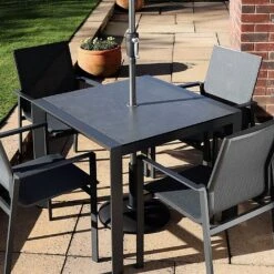 Supremo Livorno 4 Seat Square Dining Set -Green Haven Garden Supplies 1229436 1