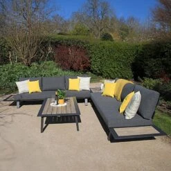 Ardeo Valde Grand Corner Sofa Lounge Set -Green Haven Garden Supplies 1295865 7