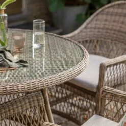 Bramblecrest Rosemoor 4 Seat Round Dining Set -Green Haven Garden Supplies 1300950 1