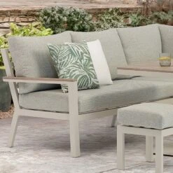 Bramblecrest Zurich Mini Corner Sofa Lounge Set With Piston Adjustable Table (Mocha) 12 Bramblecrest Zurich Mini Corner Sofa Lounge Set With Piston Adjustable Table (Mocha) -Green Haven Garden Supplies 1300969 2