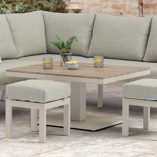 Bramblecrest Zurich Mini Corner Sofa Lounge Set With Piston Adjustable Table (Mocha) 7 Bramblecrest Zurich Mini Corner Sofa Lounge Set With Piston Adjustable Table (Mocha) - Image 5