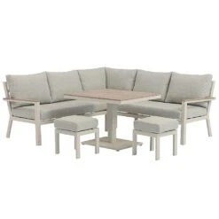 Bramblecrest Zurich Mini Corner Sofa Lounge Set With Piston Adjustable Table (Mocha) 16 Bramblecrest Zurich Mini Corner Sofa Lounge Set With Piston Adjustable Table (Mocha) -Green Haven Garden Supplies 1300969 6