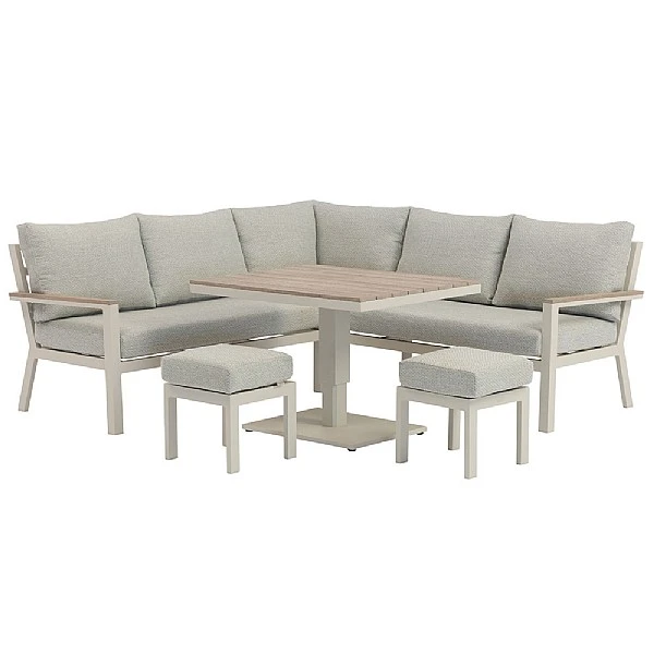 Bramblecrest Zurich Mini Corner Sofa Lounge Set With Piston Adjustable Table (Mocha) 9 Bramblecrest Zurich Mini Corner Sofa Lounge Set With Piston Adjustable Table (Mocha) - Image 7