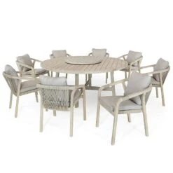 Kettler Cora 8 Seat Round Dining Set -Green Haven Garden Supplies 1304068 6