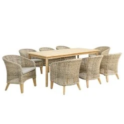 Kettler Durban 8 Seat Rectangular Dining Set 11 Kettler Durban 8 Seat Rectangular Dining Set -Green Haven Garden Supplies 1304069 4