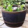 Blenheim Half Barrel Planter 40cm Copper -Green Haven Garden Supplies 934026
