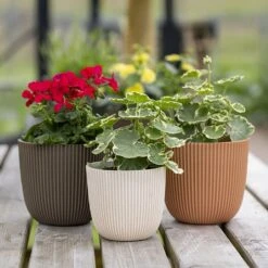 Capi Ball Groove Planter - 16.5x15cm (Various Colours)