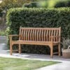 Bramblecrest Curved Back 3 Seat Bench With Cushion 1 Bramblecrest Curved Back 3 Seat Bench With Cushion -Green Haven Garden Supplies HBST7 CUS